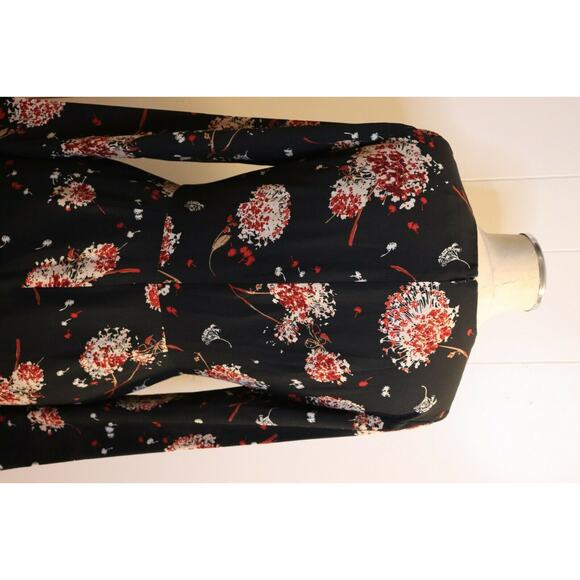 Slate and Willow Dress Size 4 Floral Black - Picture 3 of 7